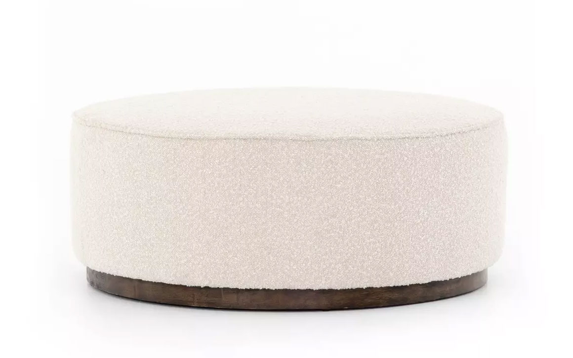 Sinclair Large Round Ottoman Four Hands Chervin Furniture