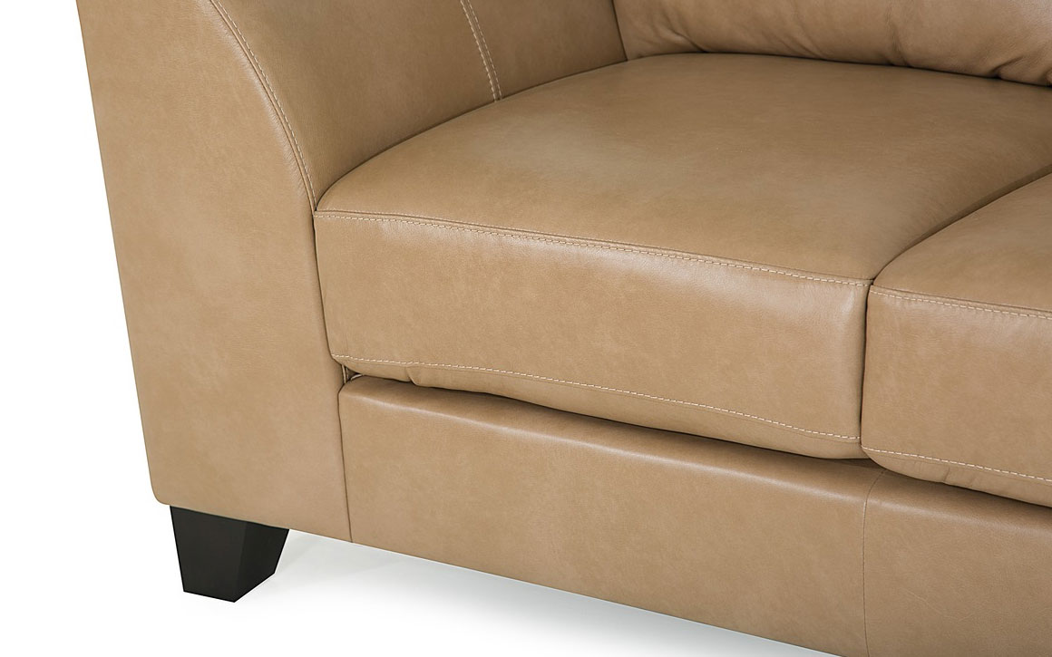 style expressions juno leather sofa