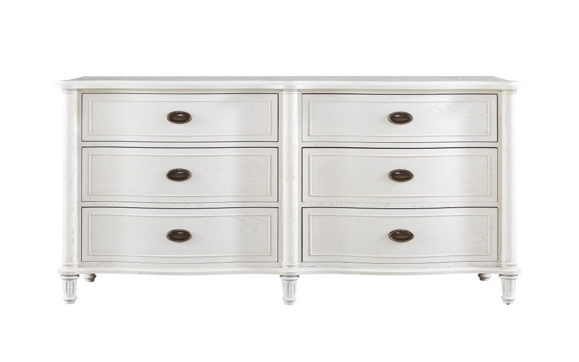 Amity White Drawer Dresser - Chervin Furniture & Design