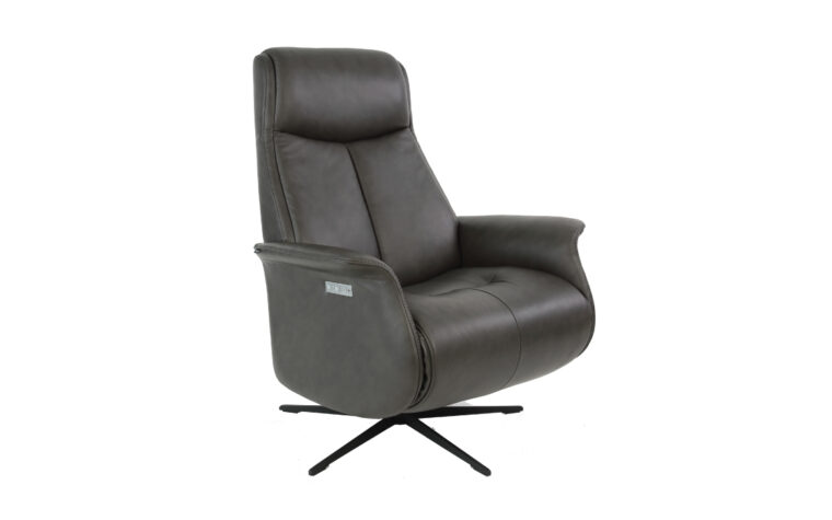 Jakob Modern Black Recliner Chair | Fjords | Chervin Furniture & Design