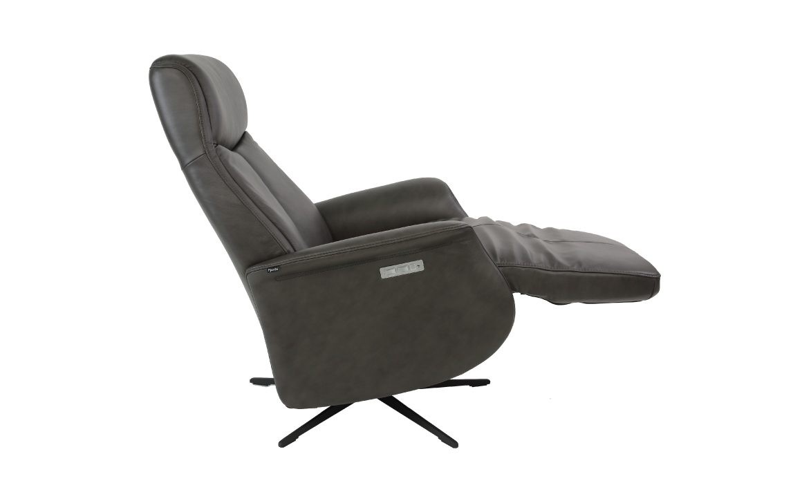 Jakob Modern Black Recliner Chair | Fjords | Chervin Furniture & Design